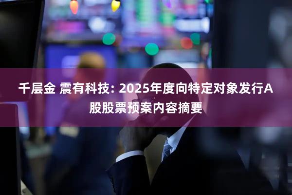 千层金 震有科技: 2025年度向特定对象发行A股股票预案内容摘要