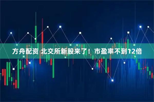 方舟配资 北交所新股来了！市盈率不到12倍